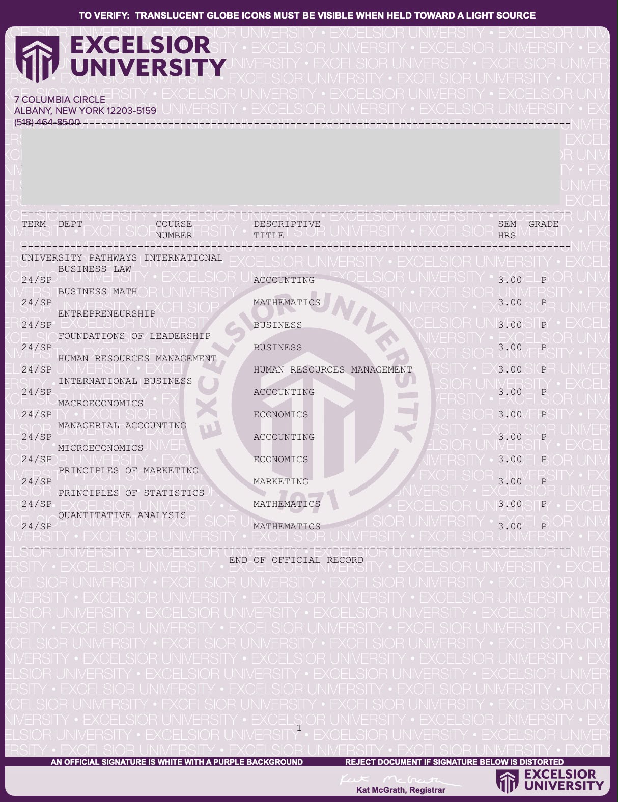 University Pathway Certificate